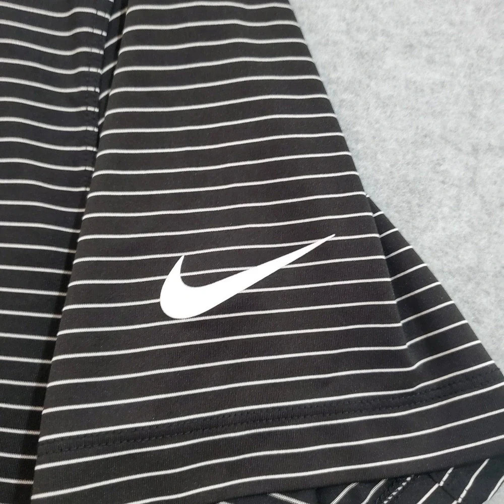 Nike Men Golf Dri-Fit NFL Atlanta Falcons Striped Polo Shirt Black AQ9254-010‎